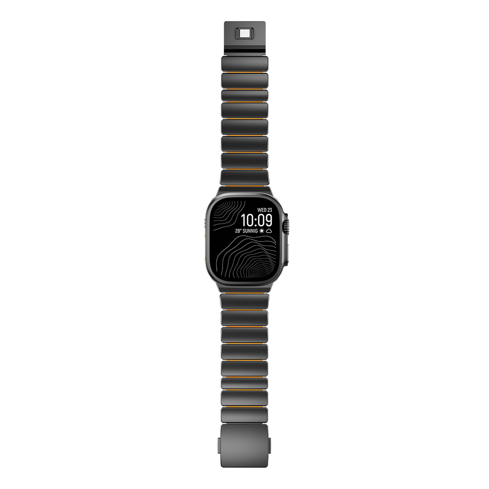 Apple Watch Ultra 49mm Uyumlu Zore KRD-152 Titanyum Silikon Kordon - 5
