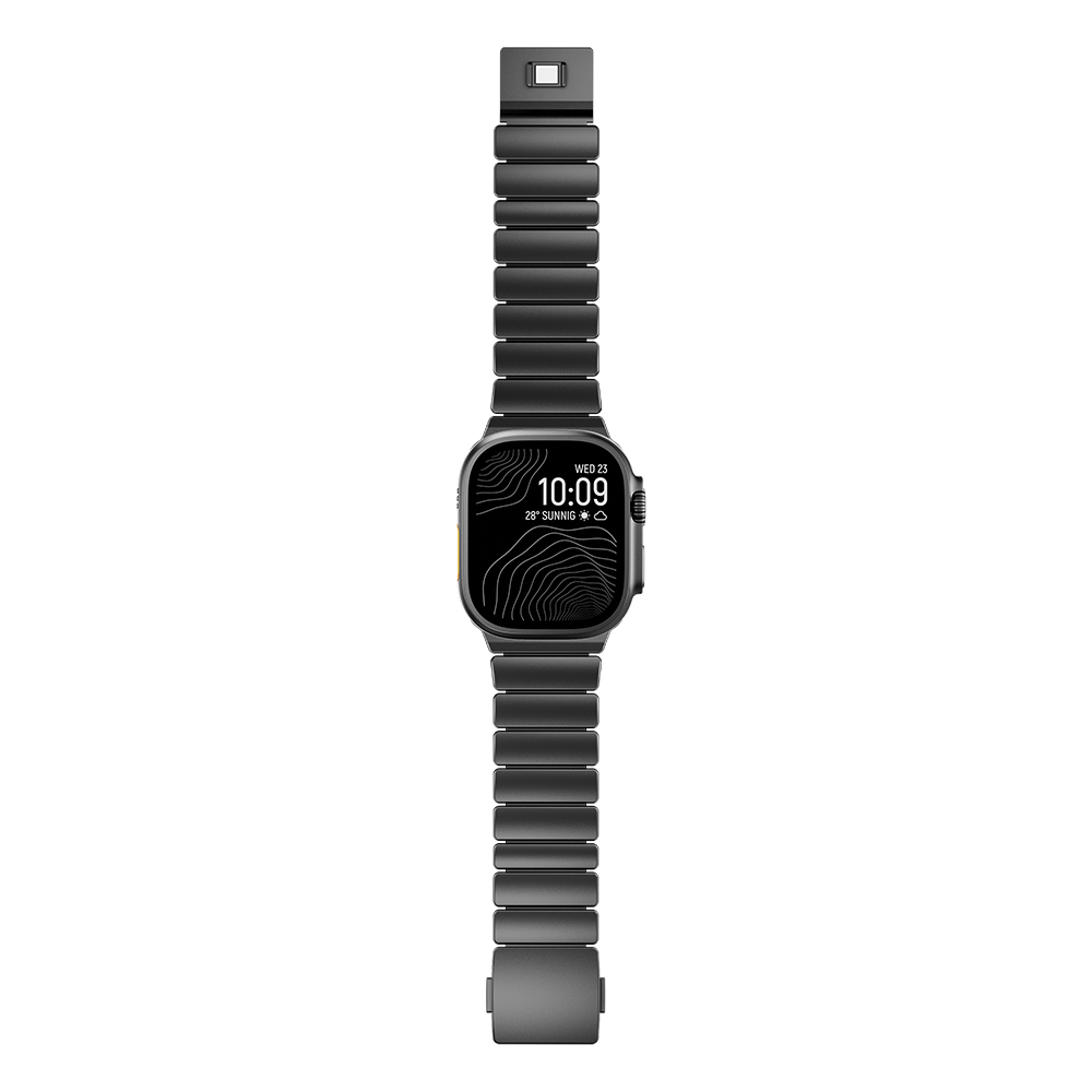 Apple Watch Ultra 49mm Uyumlu Zore KRD-152 Titanyum Silikon Kordon - 6
