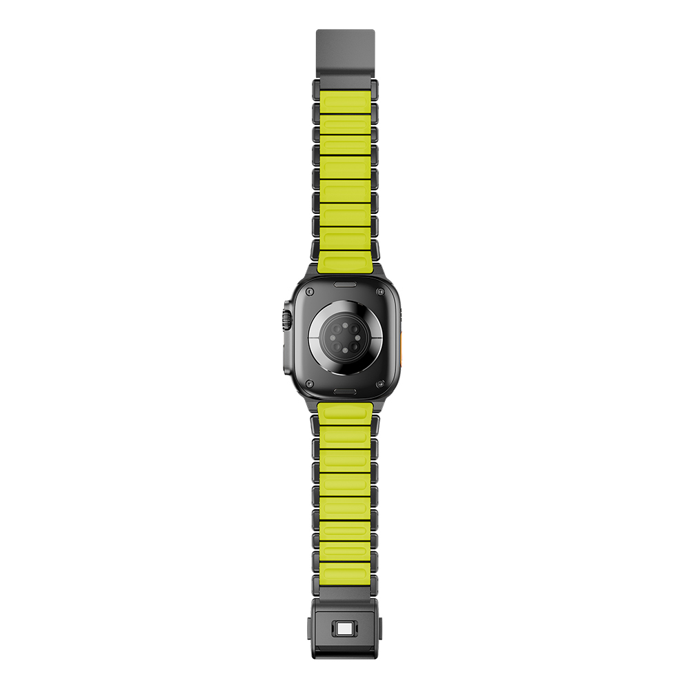 Apple Watch Ultra 49mm Uyumlu Zore KRD-152 Titanyum Silikon Kordon - 7