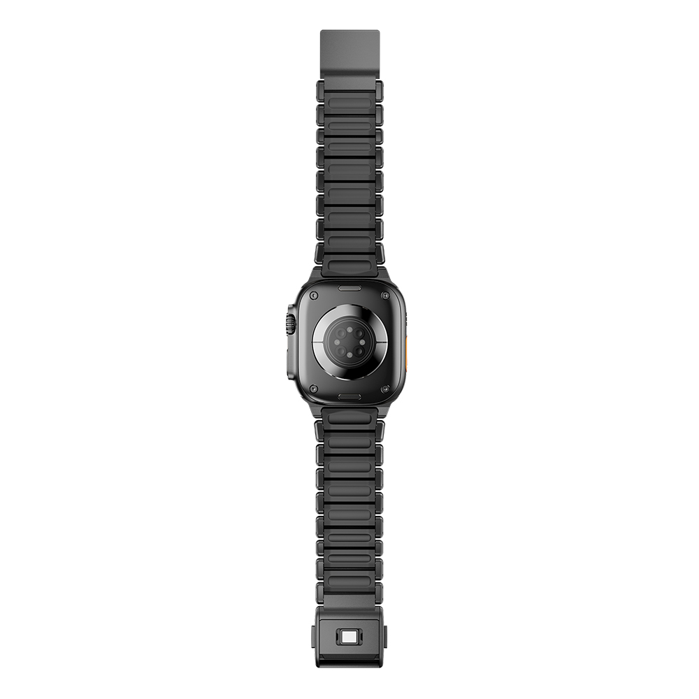 Apple Watch Ultra 49mm Uyumlu Zore KRD-152 Titanyum Silikon Kordon - 10