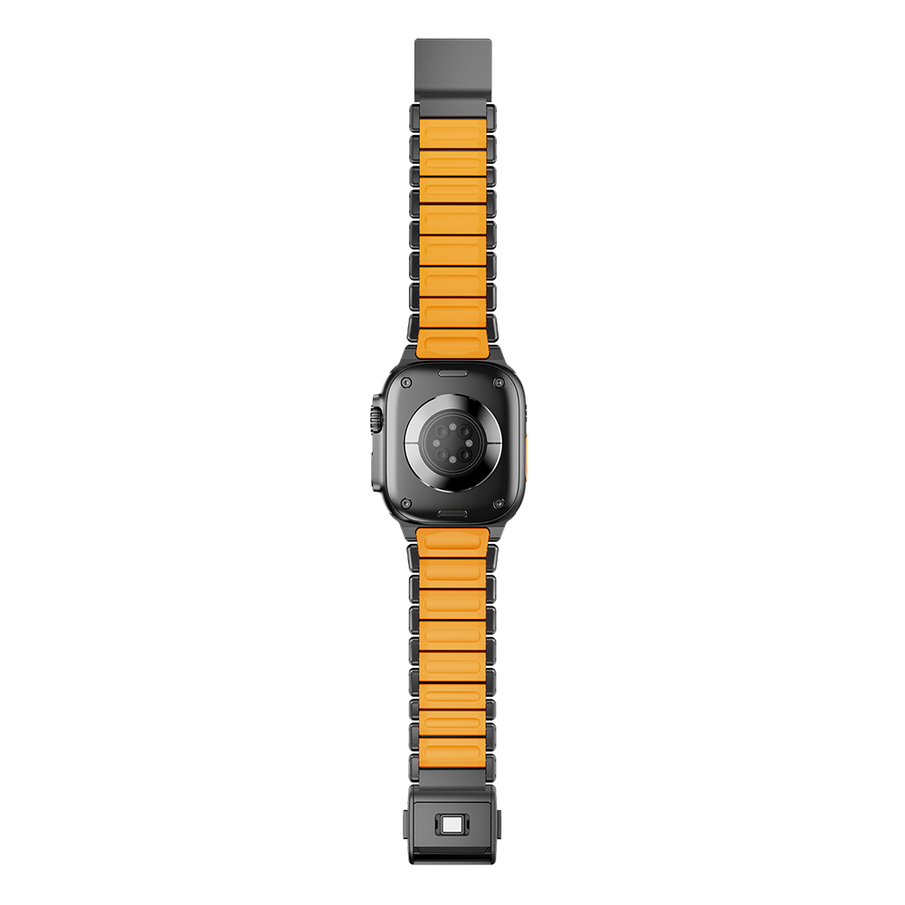 Apple Watch Ultra 49mm Uyumlu Zore KRD-152 Titanyum Silikon Kordon - 11