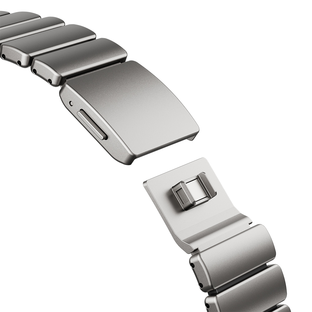 Apple Watch Ultra 49mm Uyumlu Zore KRD-152 Titanyum Silikon Kordon - 25