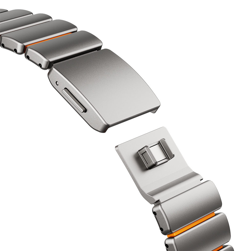 Apple Watch Ultra 49mm Uyumlu Zore KRD-152 Titanyum Silikon Kordon - 28