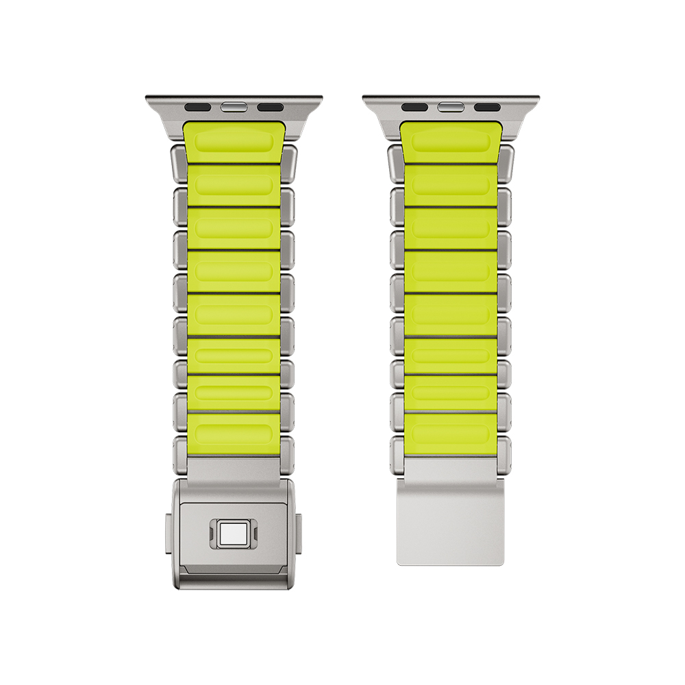 Apple Watch Ultra 49mm Uyumlu Zore KRD-152 Titanyum Silikon Kordon - 34