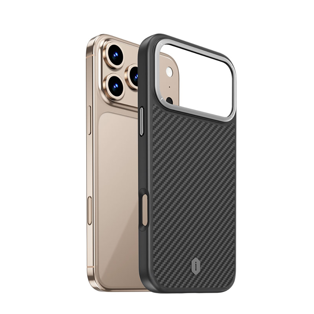 Apple iPhone 17 Pro Uyumlu Kılıf M-safe Şarj Özellikli Aramid Fiber Wiwu Defense Ultra Serisi DCC-205 Kapak - 1