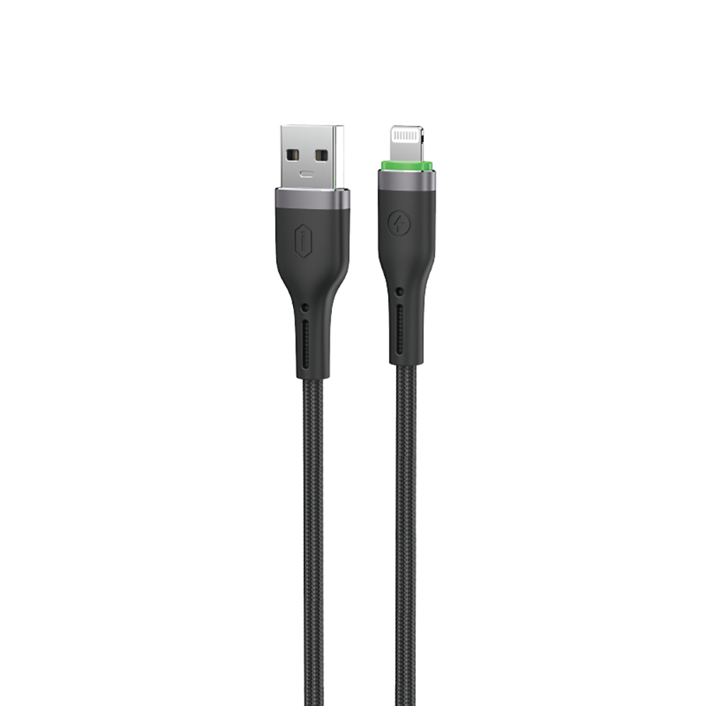 Wiwu Wi-C068 Orginlink Serisi LED Göstergeli USB-A to Lightning Hızlı Şarj Özellikli Data ve Şarj Kablosu 1M - 1