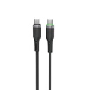 Wiwu Wi-C069 Orginlink Serisi LED Göstergeli Type-C to Type-C Hızlı Şarj Özellikli PD Data ve Şarj Kablosu 60W 1M - 1