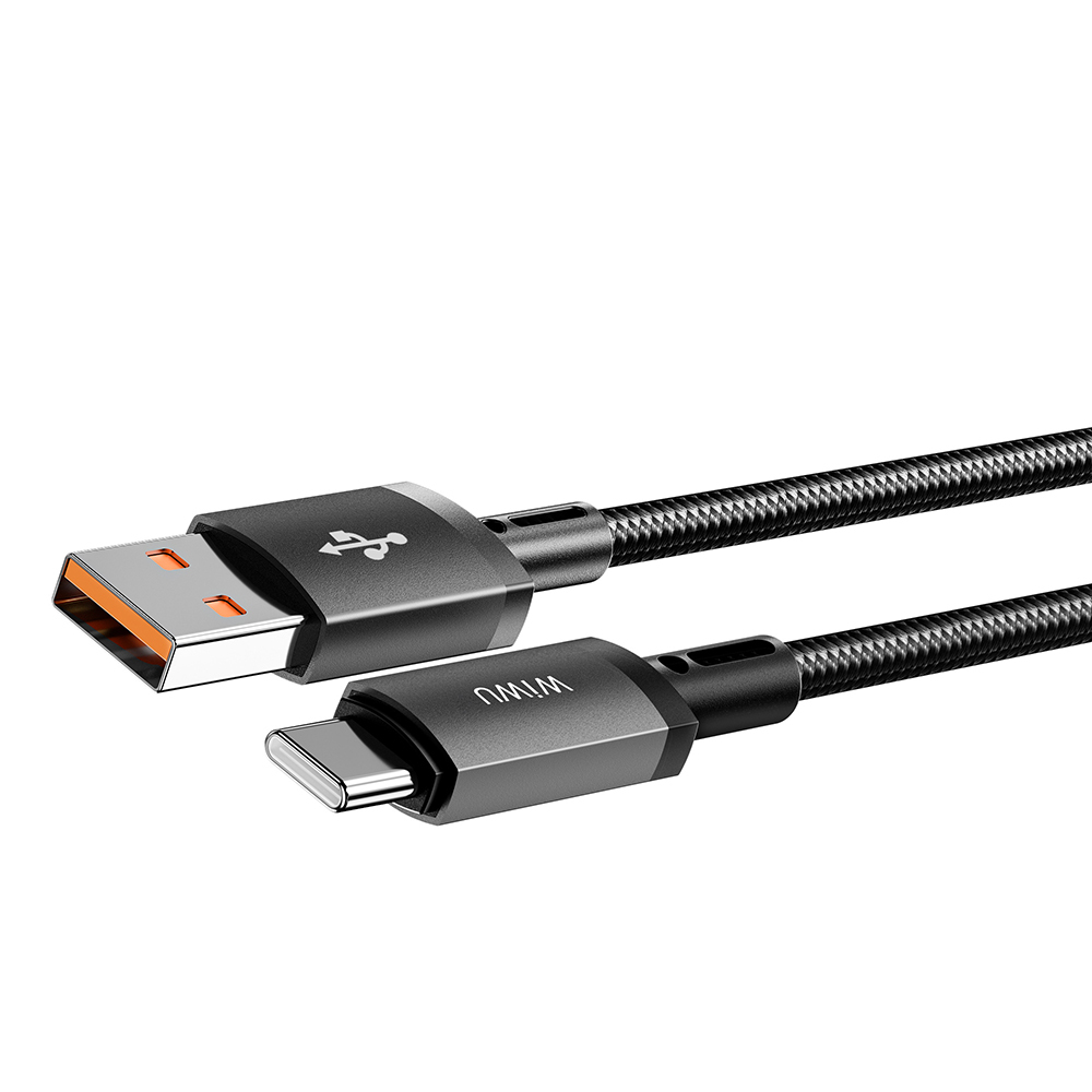 Wiwu Wi-C054 Titanlink Serisi USB-A to TYPE-C Hızlı Şarj Özellikli Data ve Şarj Kablosu 1M - 1