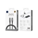 Wiwu Wi-C057 Titanlink Serisi Type-C to Type-C Hızlı Şarj Özellikli PD Data ve Şarj Kablosu 60W 1M - 6