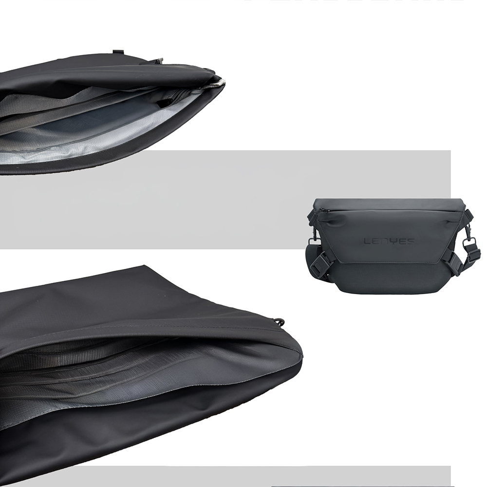 Lenyes LB563 Dreamer Crossbody Serisi Su Geçirmez Deri Tasarımlı Çapraz Vücut Çantası - 4