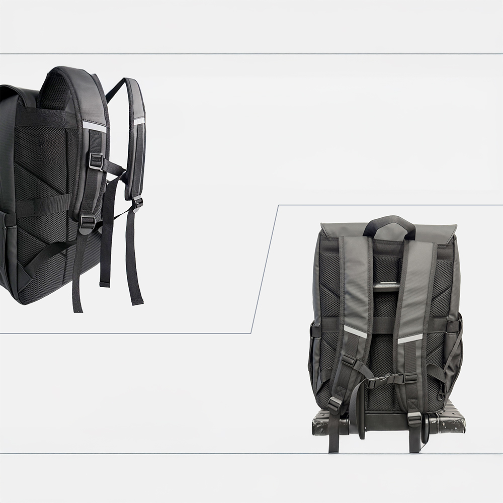 Lenyes LB565 Dreamer Backpack Serisi Su Geçirmez Deri Tasarımlı Omuz Askılı Sırt Çantası - 3