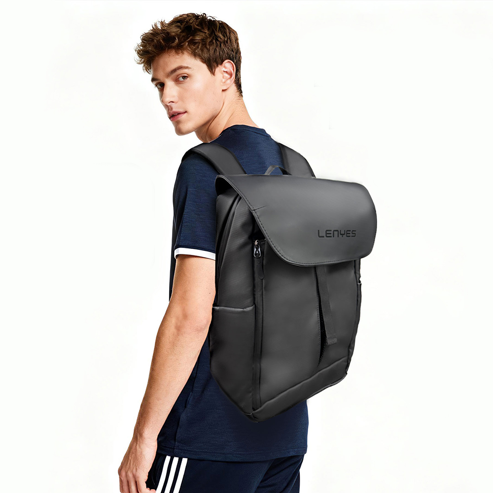 Lenyes LB565 Dreamer Backpack Serisi Su Geçirmez Deri Tasarımlı Omuz Askılı Sırt Çantası - 4