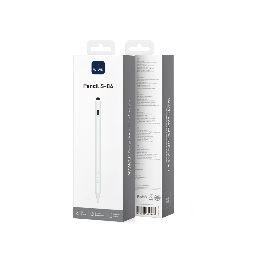 Wiwu Pencil S-04 Avuç İçi Reddi (Palm Rejection) Özellikli Universal Dokunmatik Stylus Kalem - 7