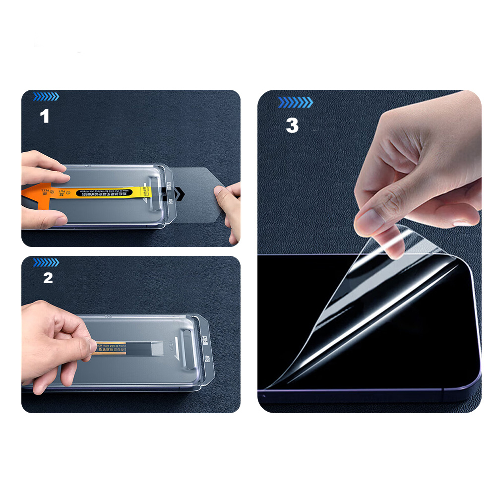 Apple iPhone 17 Pro Uyumlu Zore 2.5D Oliv HD Temperli Cam Ekran Koruyucu + Kolay Uygulama Aparatı - 4
