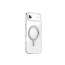 Apple iPhone 17 Air Uyumlu Kılıf M-safe Şarj Özellikli Wiwu MCC-201 iShield Ultra Serisi Standlı Crystal Sert PC Kapak - 1