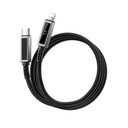 Wiwu Wi-C080 Warriors Serisi Aramid Fiber Dijital LED Göstergeli Type-C to Lightning PD Data ve Şarj Kablosu 27W 1M - 4