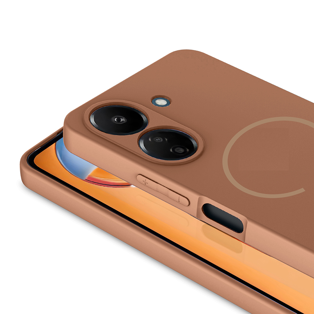Xiaomi Redmi 13C Uyumlu Kılıf M-safe Şarj Özellikli Zore Meta Kapak - 9