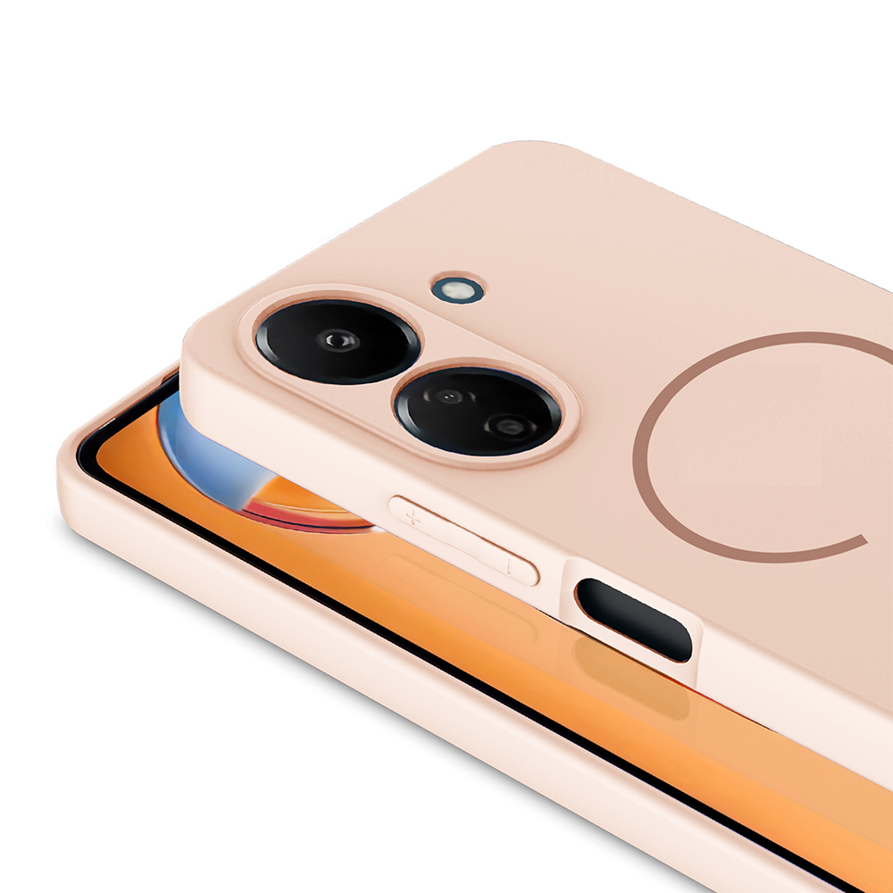 Xiaomi Redmi 13C Uyumlu Kılıf M-safe Şarj Özellikli Zore Meta Kapak - 11