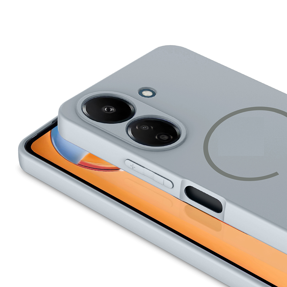 Xiaomi Redmi 13C Uyumlu Kılıf M-safe Şarj Özellikli Zore Meta Kapak - 13