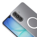 Samsung Galaxy A17 Uyumlu Kamera Korumalı M-Safe Şarj Özellikli Şeffaf Zore London Sert PC Kapak - 2