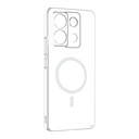 Xiaomi Redmi Note 13 Pro 4G Uyumlu Kamera Korumalı M-Safe Şarj Özellikli Şeffaf Zore London Sert PC Kapak - 1