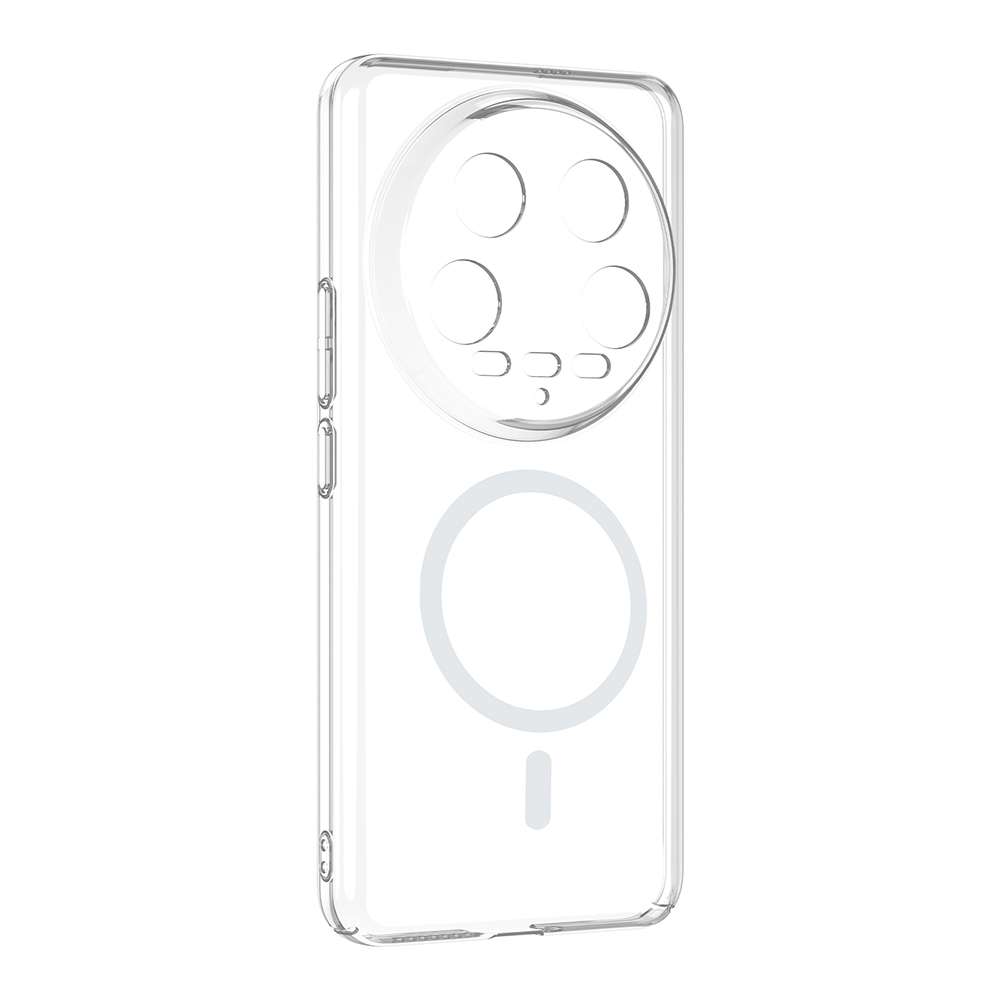 Xiaomi Mi 14 Ultra Uyumlu Kamera Korumalı M-Safe Şarj Özellikli Şeffaf Zore London Sert PC Kapak - 1