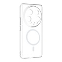 Xiaomi Mi 14 Ultra Uyumlu Kamera Korumalı M-Safe Şarj Özellikli Şeffaf Zore London Sert PC Kapak - 1