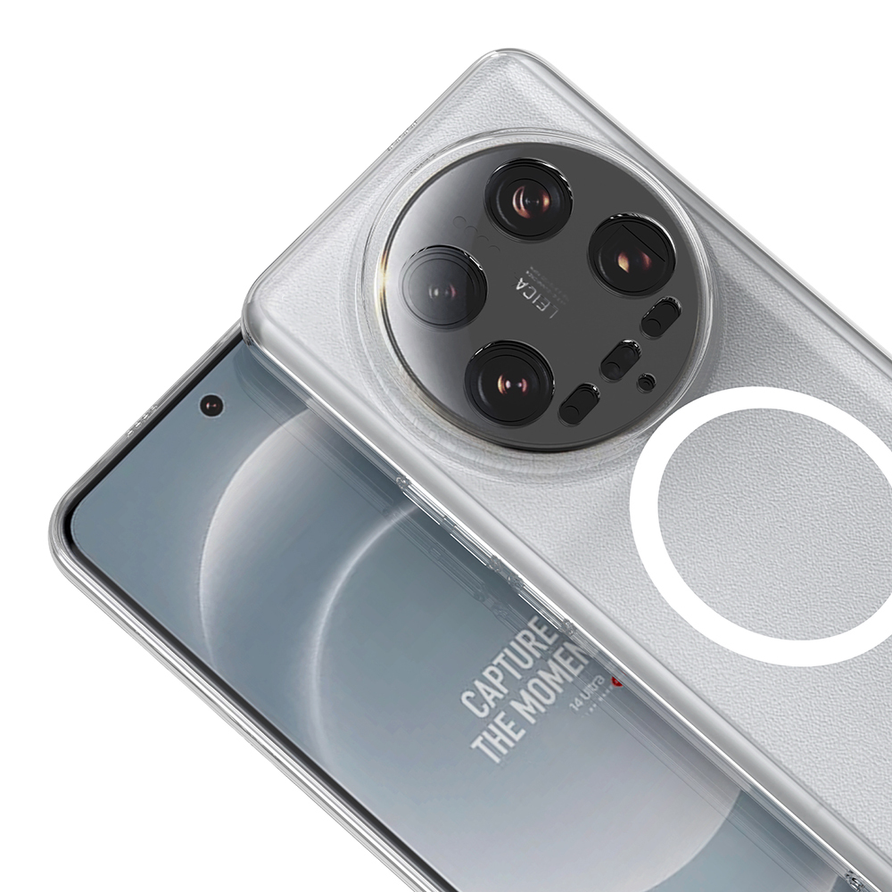 Xiaomi Mi 14 Ultra Uyumlu Kamera Korumalı M-Safe Şarj Özellikli Şeffaf Zore London Sert PC Kapak - 2