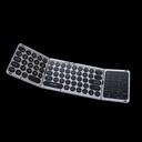 Lenyes WK110 Sessiz Tuş Tasarımlı Num Touch Pad Özellikli Katlanabilir Bluetooth Bağlantılı Kablosuz Klavye - 1
