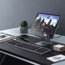 Lenyes WK110 Sessiz Tuş Tasarımlı Num Touch Pad Özellikli Katlanabilir Bluetooth Bağlantılı Kablosuz Klavye - 3