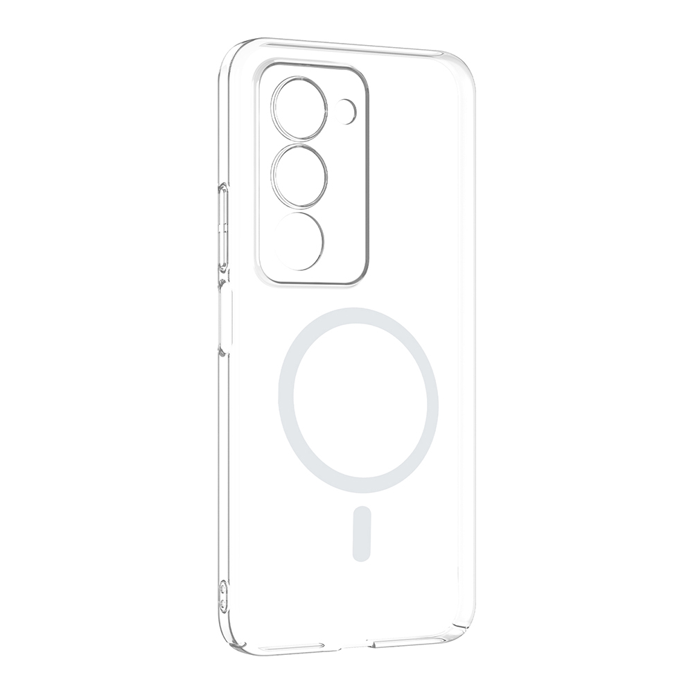 Xiaomi Redmi 15 Kamera Korumalı M-Safe Şarj Özellikli Şeffaf Zore London Sert PC Kapak - 1
