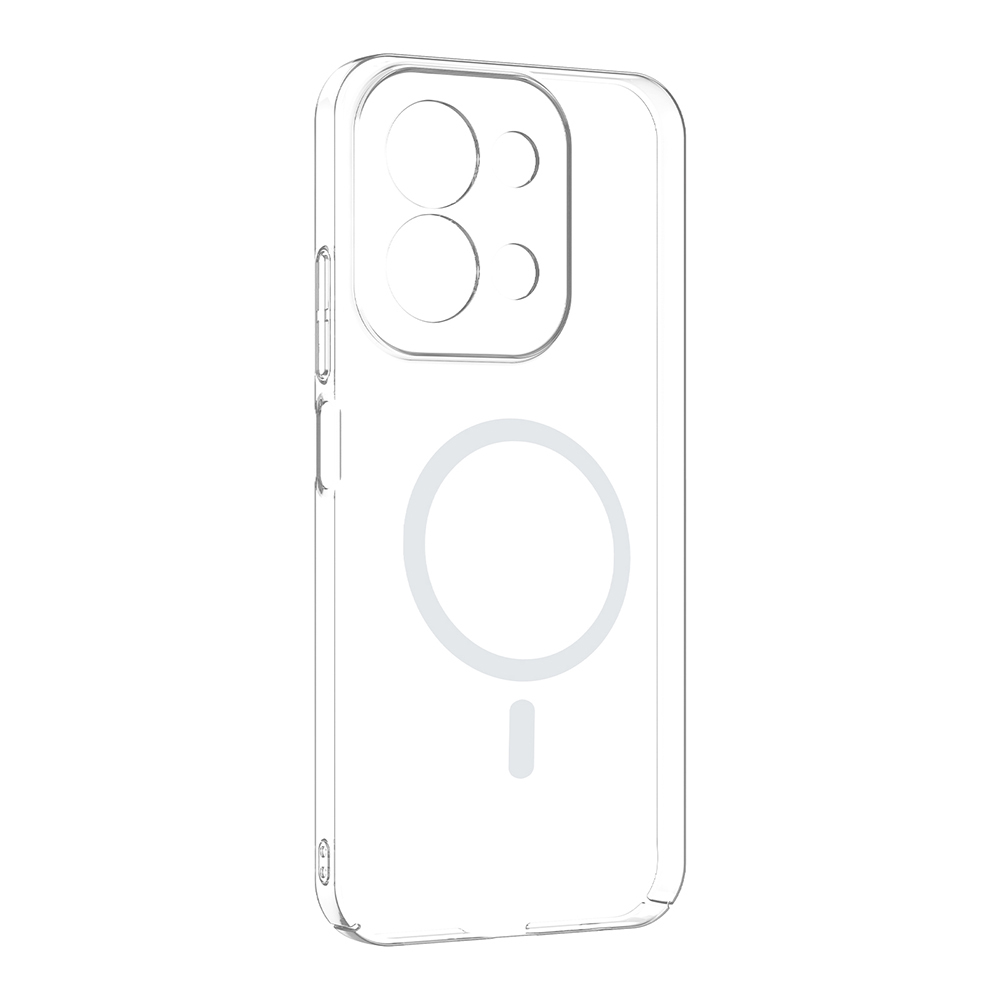 Xiaomi Redmi 15C Uyumlu Kamera Korumalı M-Safe Şarj Özellikli Şeffaf Zore London Sert PC Kapak - 1