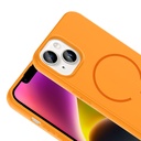 Apple iPhone 14 Uyumlu Kılıf M-safe Şarj Özellikli Zore Meta Kapak - 10