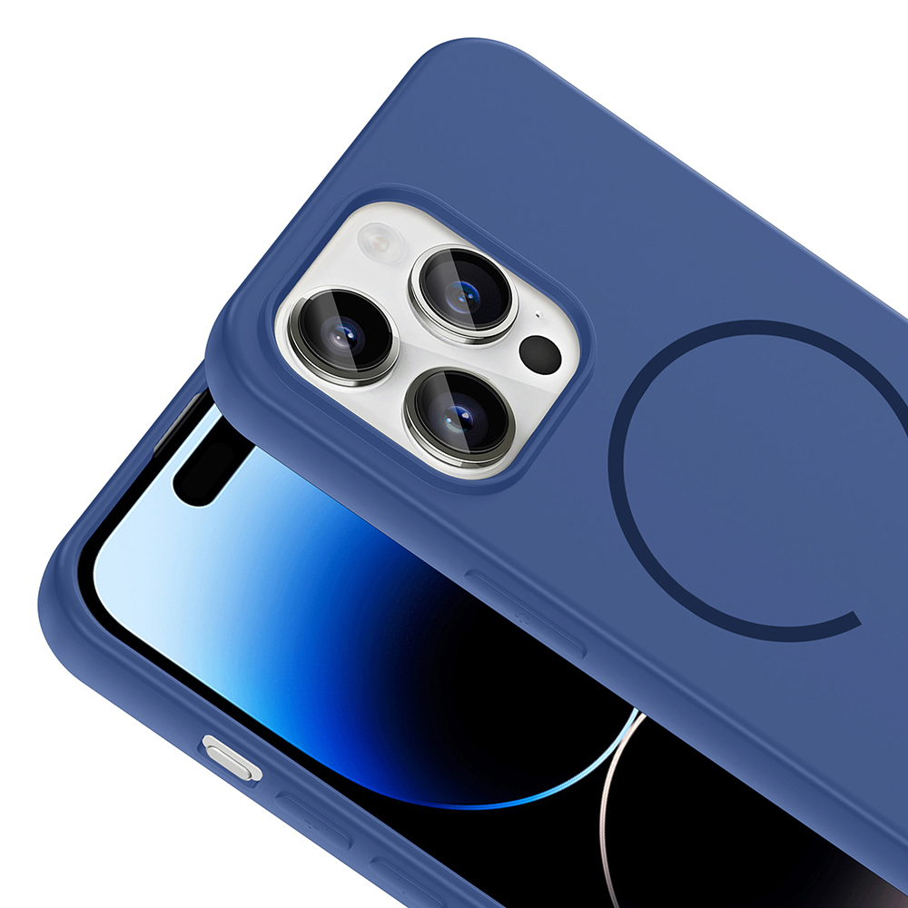 Apple iPhone 14 Pro Max Uyumlu Kılıf M-safe Şarj Özellikli Zore Meta Kapak - 8