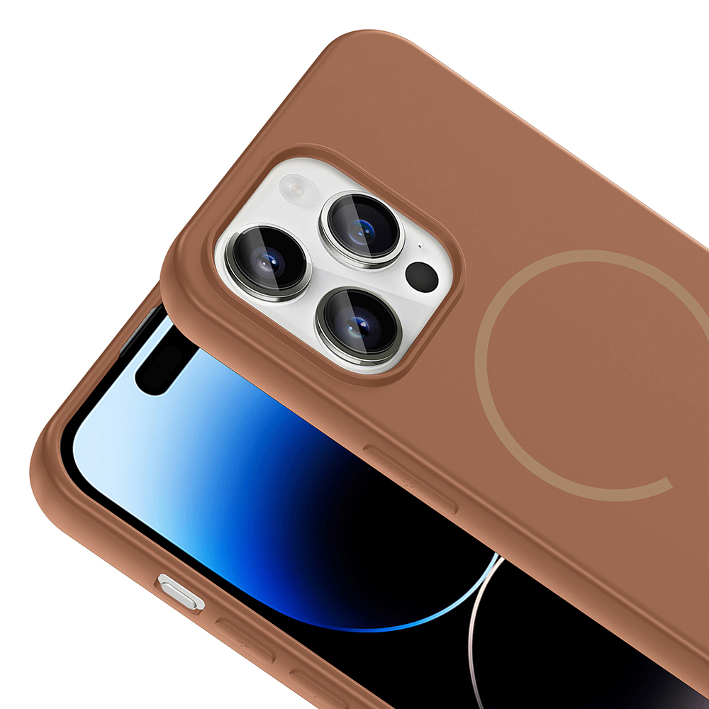 Apple iPhone 14 Pro Max Uyumlu Kılıf M-safe Şarj Özellikli Zore Meta Kapak - 9