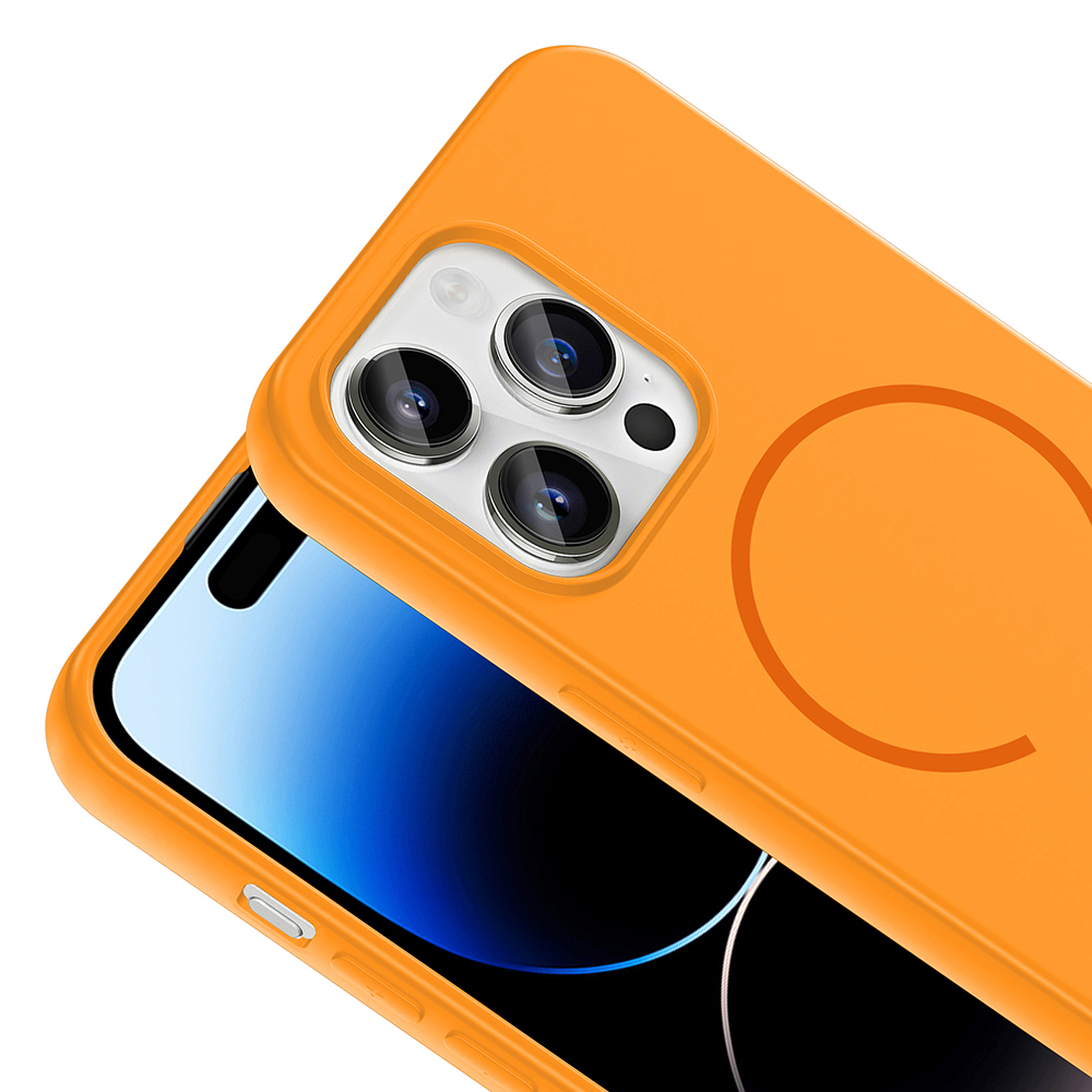 Apple iPhone 14 Pro Max Uyumlu Kılıf M-safe Şarj Özellikli Zore Meta Kapak - 10