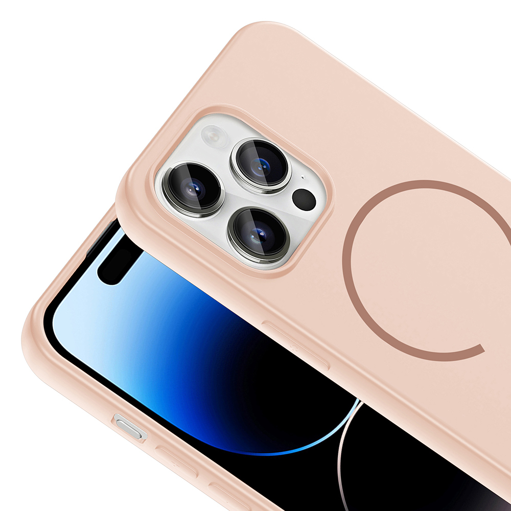 Apple iPhone 14 Pro Max Uyumlu Kılıf M-safe Şarj Özellikli Zore Meta Kapak - 11