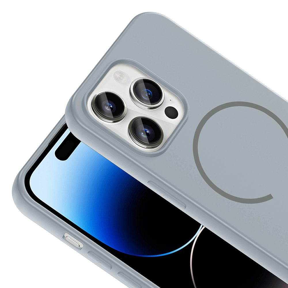 Apple iPhone 14 Pro Max Uyumlu Kılıf M-safe Şarj Özellikli Zore Meta Kapak - 13