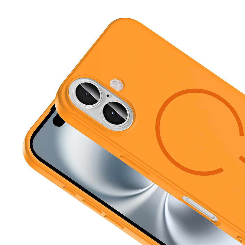 Apple iPhone 16 Uyumlu Kılıf M-safe Şarj Özellikli Zore Meta Kapak - 10