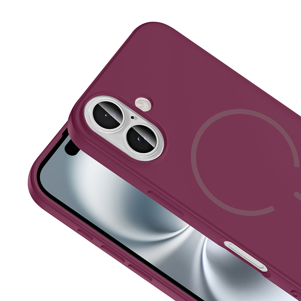 Apple iPhone 16 Uyumlu Kılıf M-safe Şarj Özellikli Zore Meta Kapak - 12