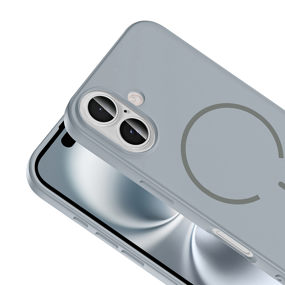 Apple iPhone 16 Uyumlu Kılıf M-safe Şarj Özellikli Zore Meta Kapak - 13