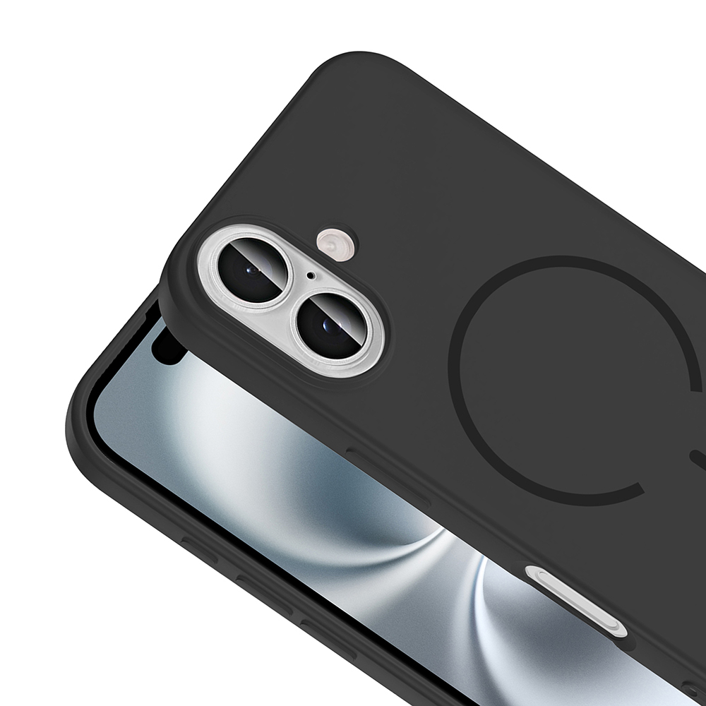 Apple iPhone 16 Uyumlu Kılıf M-safe Şarj Özellikli Zore Meta Kapak - 14