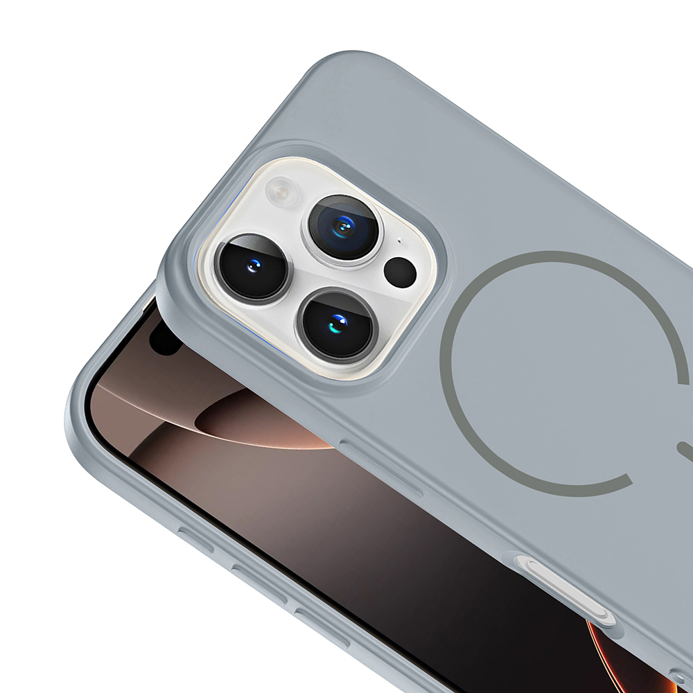 Apple iPhone 16 Pro Uyumlu Kılıf M-safe Şarj Özellikli Zore Meta Kapak - 13