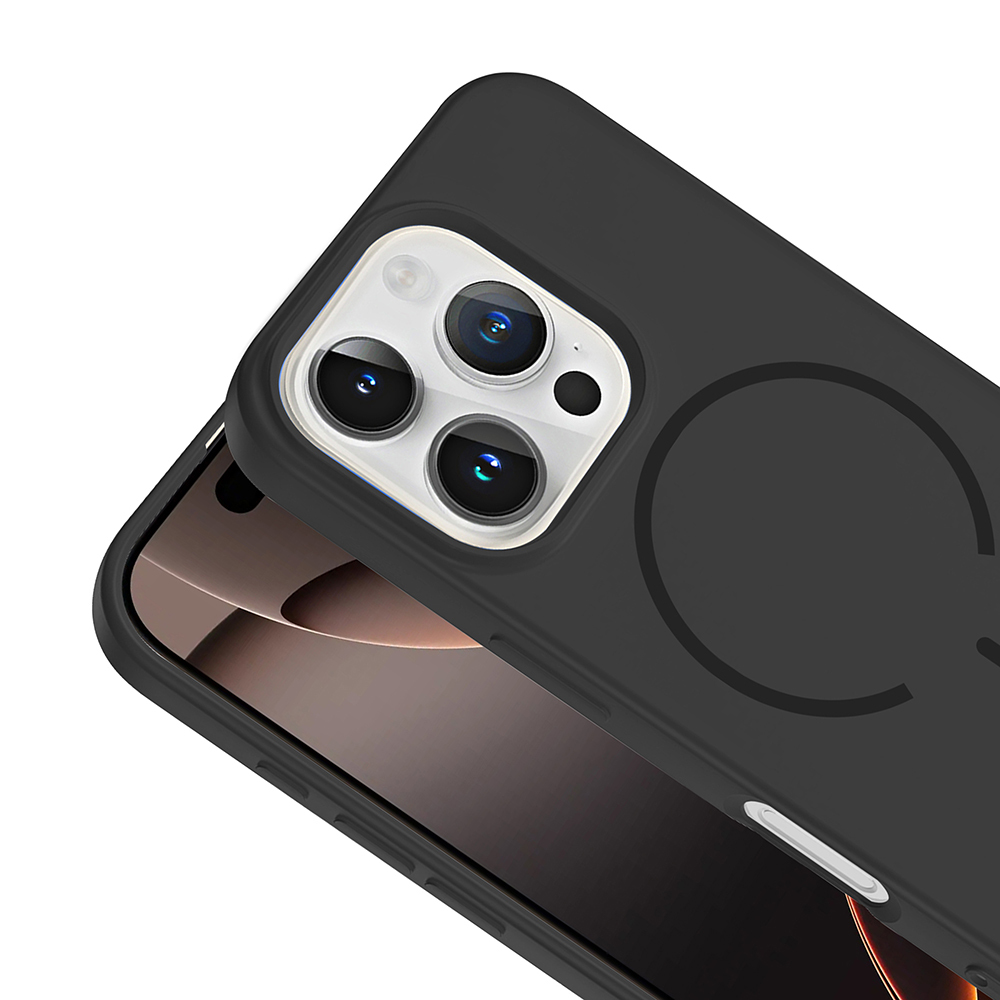 Apple iPhone 16 Pro Uyumlu Kılıf M-safe Şarj Özellikli Zore Meta Kapak - 14