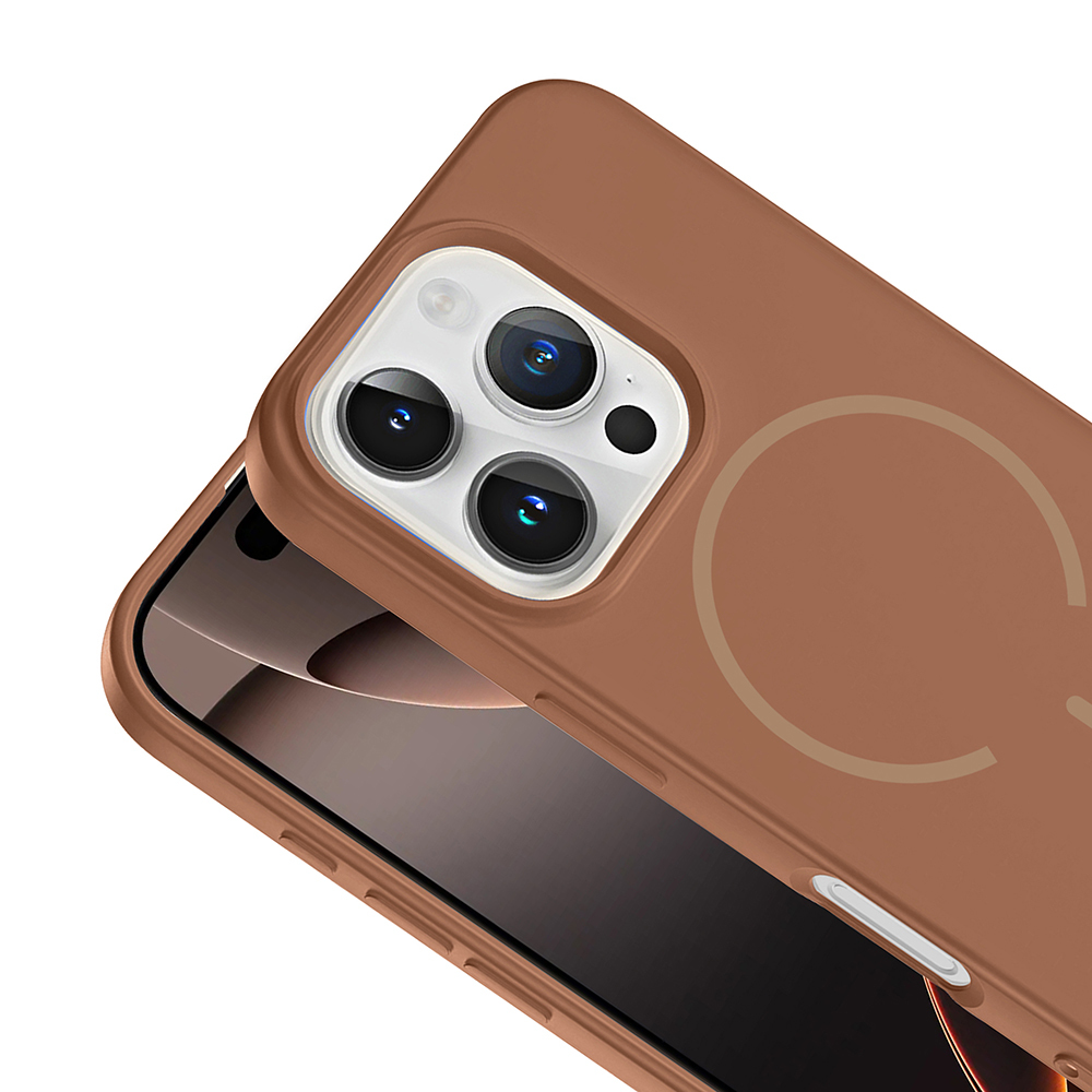 Apple iPhone 16 Pro Max Uyumlu Kılıf M-safe Şarj Özellikli Zore Meta Kapak - 9