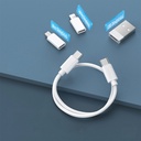 Lenyes LB601 6in1 Type-C to Type-C Kablolu 60W Çevirici Adaptör Seti Standlı Saklama Kutusu - 4