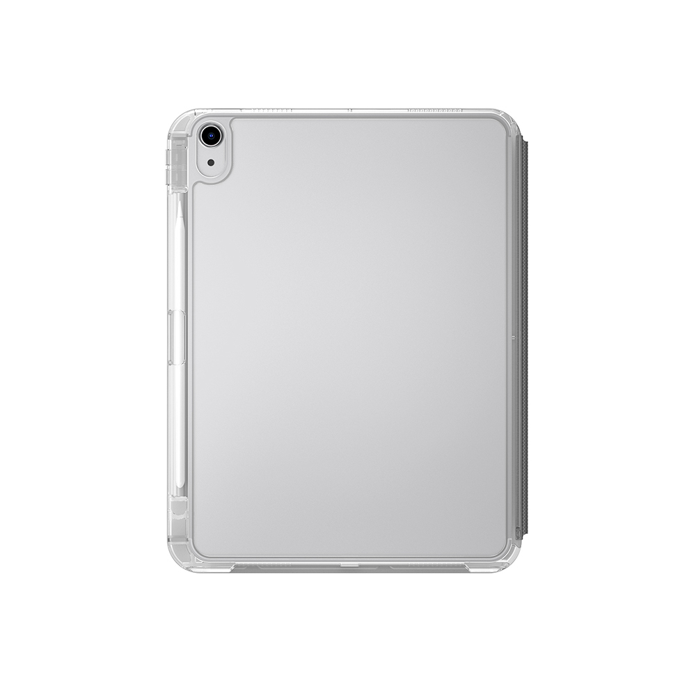Apple iPad 11.Nesil 2025 Uyumlu Kılıf Skinarma Kalemlikli Arkası Şeffaf Standlı Magnetik Zeta Kılıf - 1