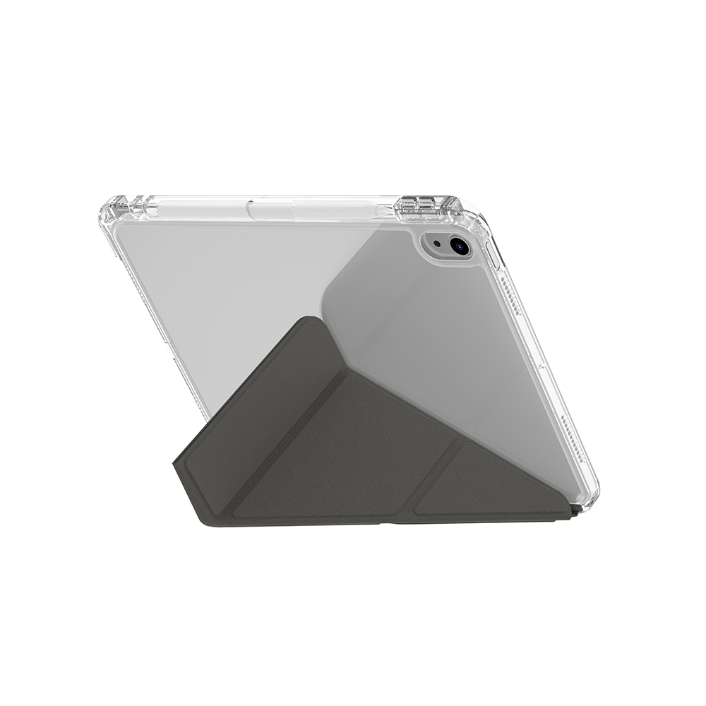 Apple iPad 11.Nesil 2025 Uyumlu Kılıf Skinarma Kalemlikli Arkası Şeffaf Standlı Magnetik Zeta Kılıf - 2