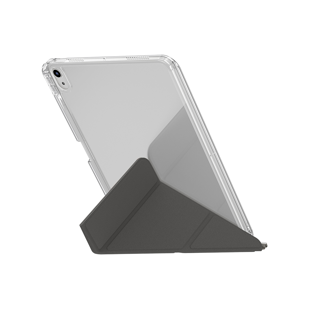 Apple iPad 11.Nesil 2025 Uyumlu Kılıf Skinarma Kalemlikli Arkası Şeffaf Standlı Magnetik Zeta Kılıf - 5