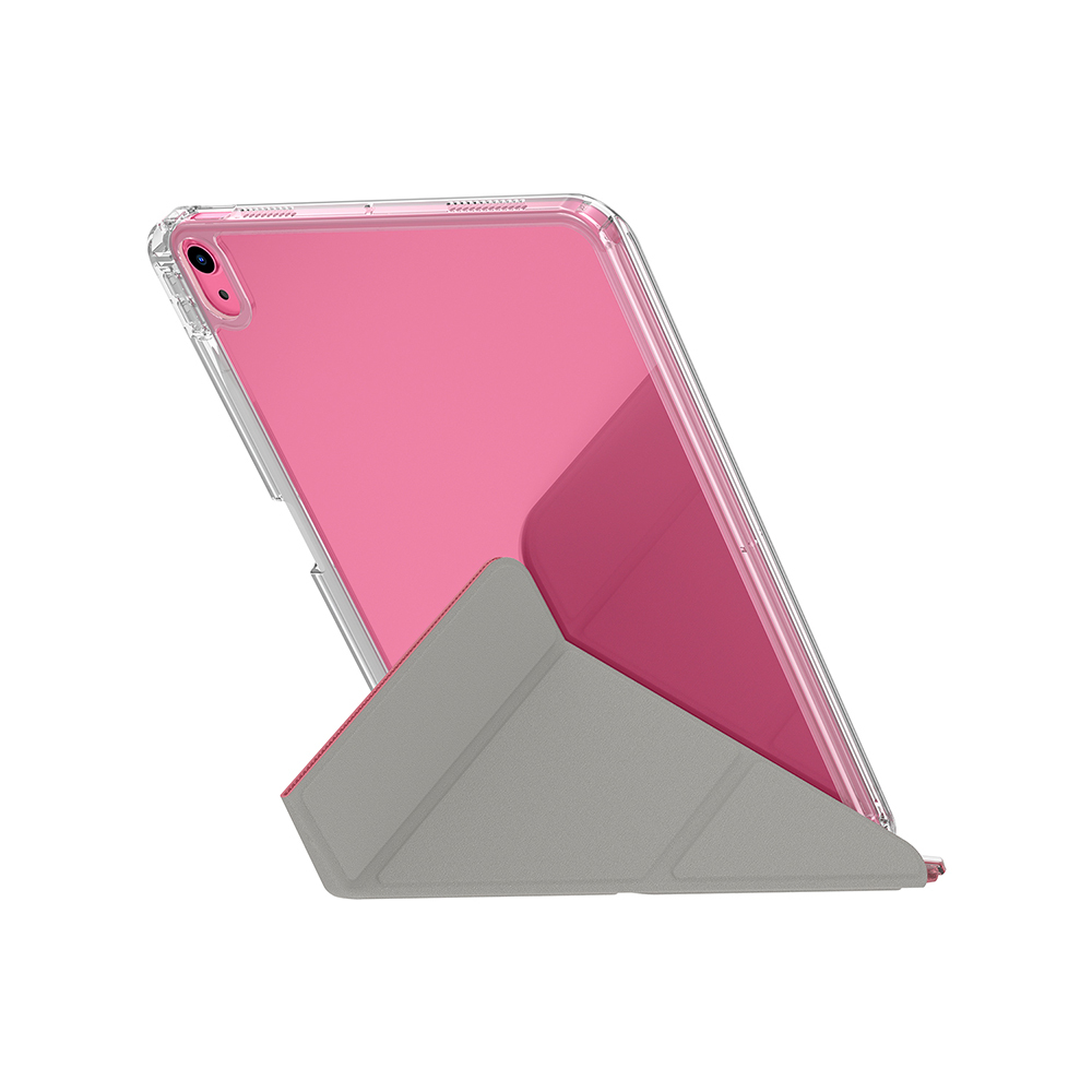 Apple iPad 11.Nesil 2025 Uyumlu Kılıf Skinarma Kalemlikli Arkası Şeffaf Standlı Magnetik Zeta Kılıf - 10